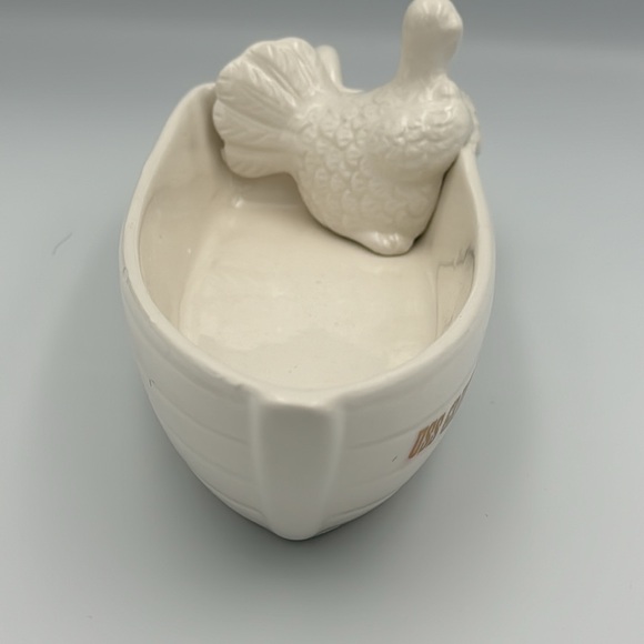 Ceramic White USS Turkey Gravy Boat NWT - Picture 8 of 9